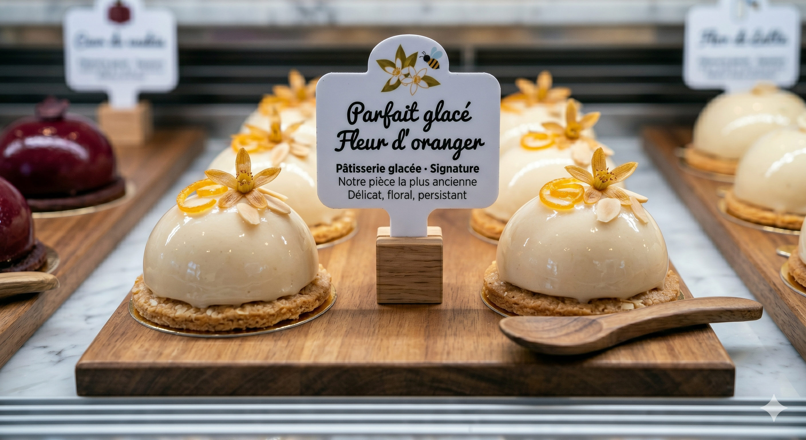 Parfait glacé fleur d'oranger — Atelier Fondant